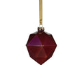 Faceted Glass Ornament - Red Luster - Ornaments by Carlyle Avenue