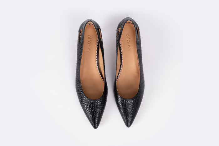 FLORENCE KITTEN (BLACK CROC)