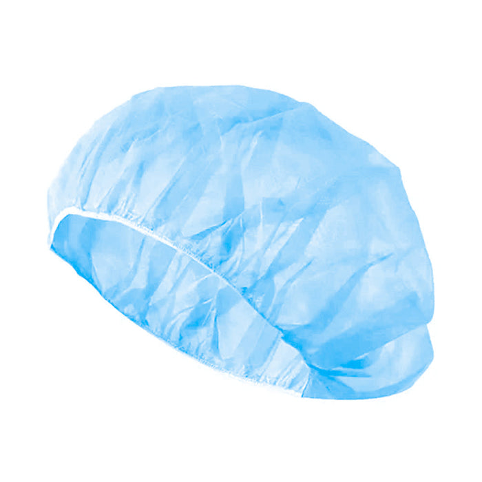 Forcefield Bouffant Caps, White Polypropylene, 100 per bag
