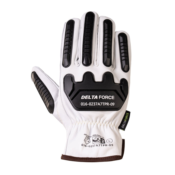 Forcefield Delta Force Anti-Impact Goatskin Grain Para-Aramid Lined Leather Gloves ANSI Cut A7