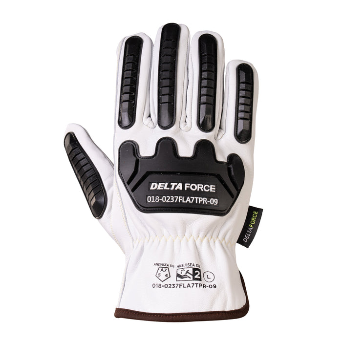 Forcefield Delta Force Anti-Impact Goatskin Grain Para-Aramid Lined Winter Leather Gloves ANSI Cut A7