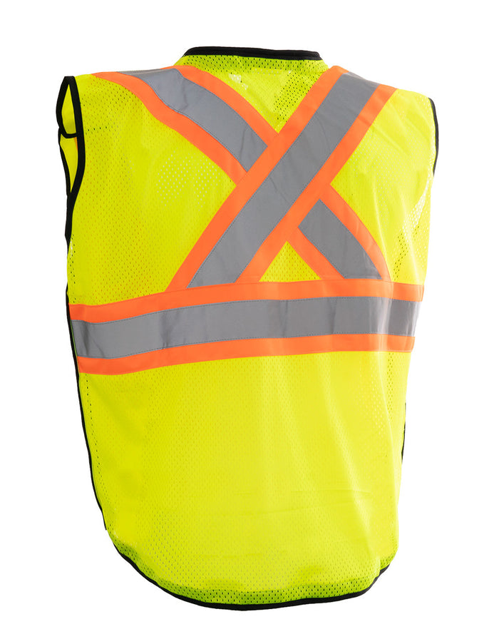 Forcefield Deluxe Zip-up Safety Vest 5 Point Tear-away