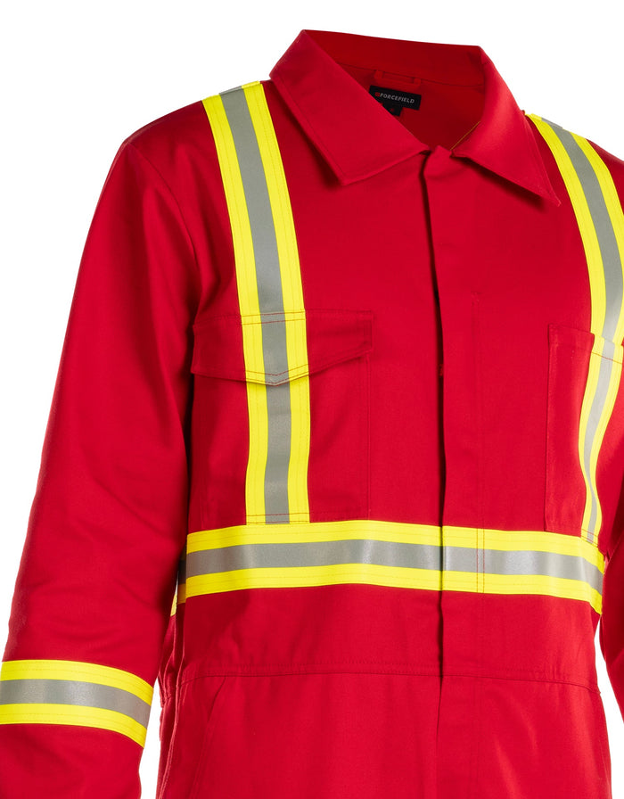 Forcefield FR Treated 100% Cotton Coverall with Reflective Tape
