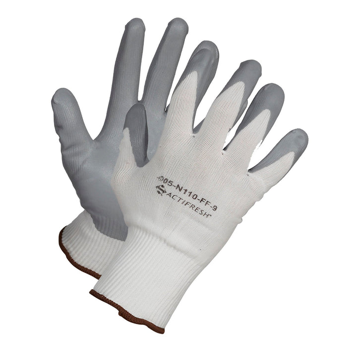Forcefield Grey Nitrile Foam Coated, Nylon Liner, Light to Medium Duty