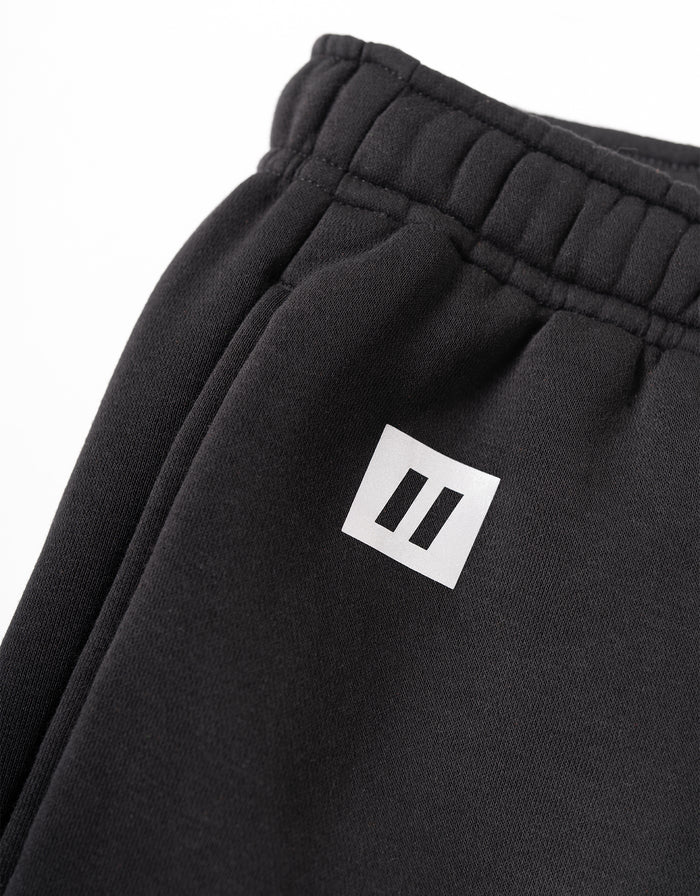Forcefield Heavyweight Black Cargo Cotton Blend Sweatpants