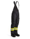Forcefield Hi-Vis Black Flame-Resistant (FR) Ripstop Light Weight Bib Pants