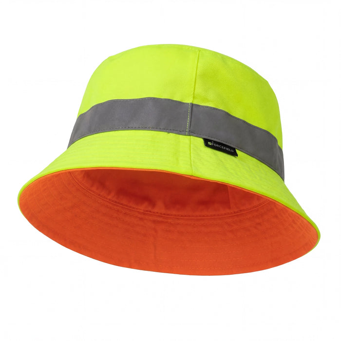 Forcefield Hi Vis Bucket Hat with Reflective Detail