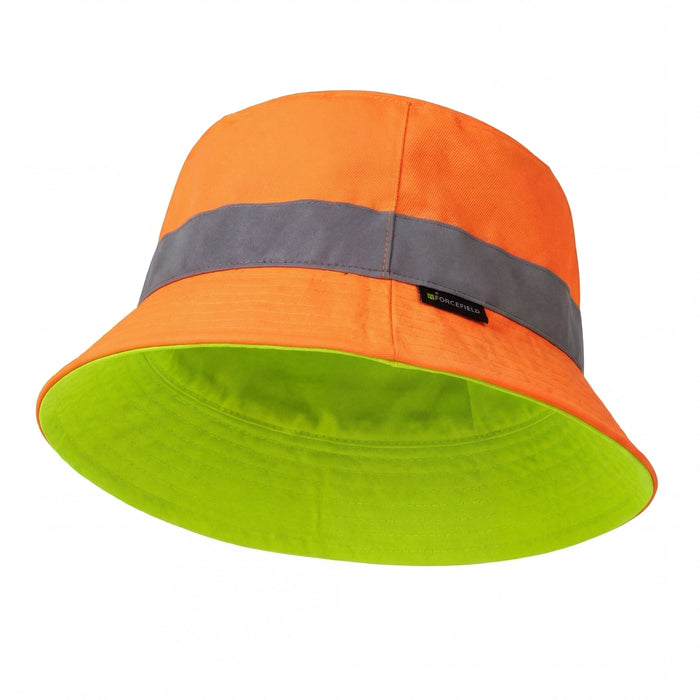 Forcefield Hi Vis Bucket Hat with Reflective Detail