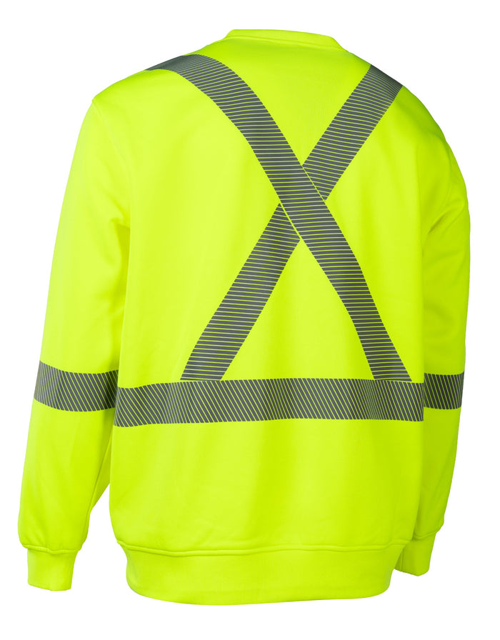 Forcefield Hi-Vis Crew Neck Sweatshirt with Segmented Tape