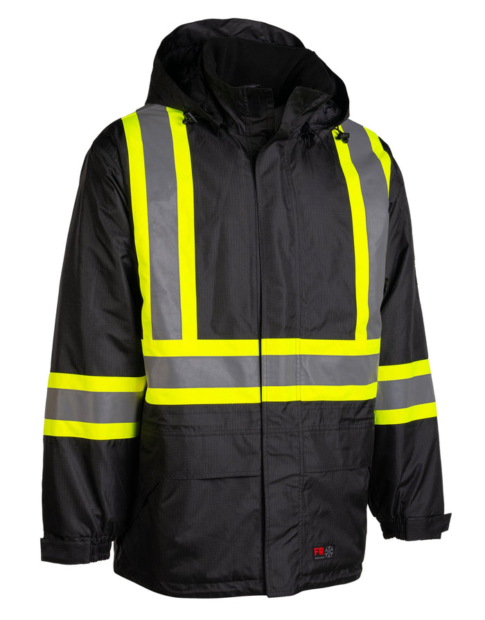 Forcefield Hi-Vis Flame-Resistant (FR) Ripstop Medium Weight Lined Jacket