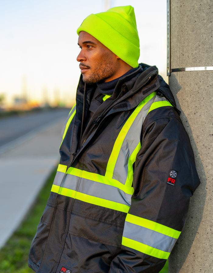 Forcefield Hi-Vis Flame-Resistant (FR) Ripstop Medium Weight Lined Jacket