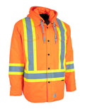 Forcefield Hi-Vis Hoodie Shacket With Detachable Hood
