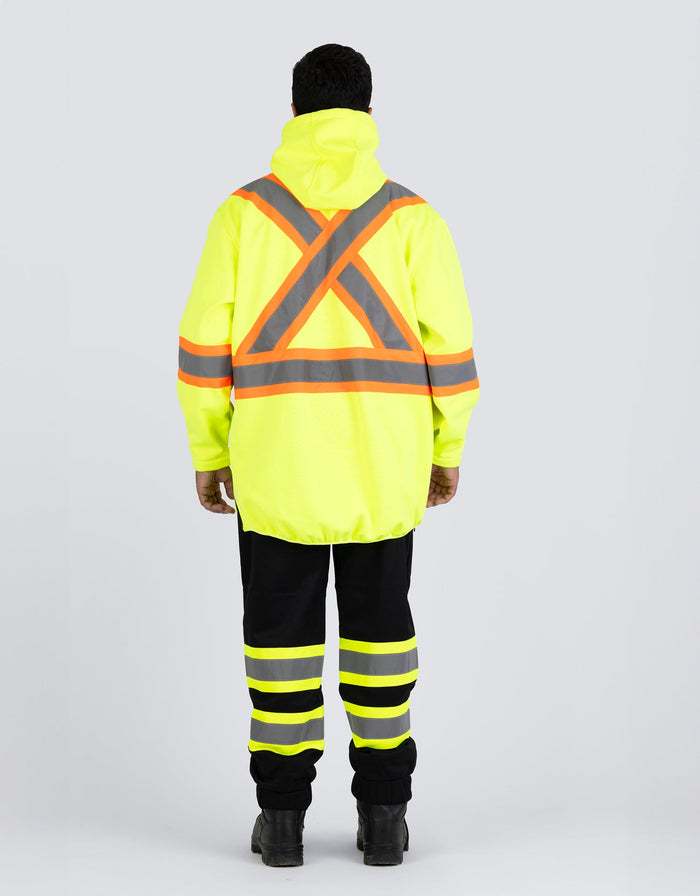 Forcefield Hi Vis Safety Anorak Pullover Softshell