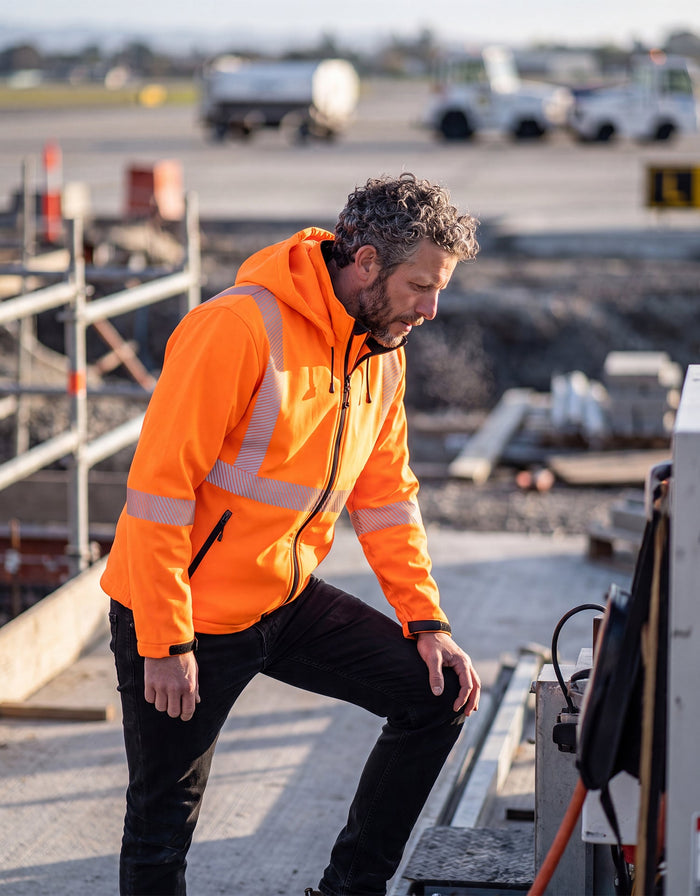 Forcefield Hi Vis Safety Softshell Jacket with Segmented Tape