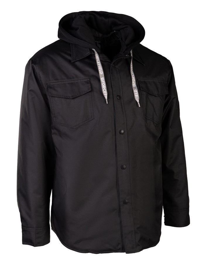 Forcefield Hoodie Shacket With Detachable Hood
