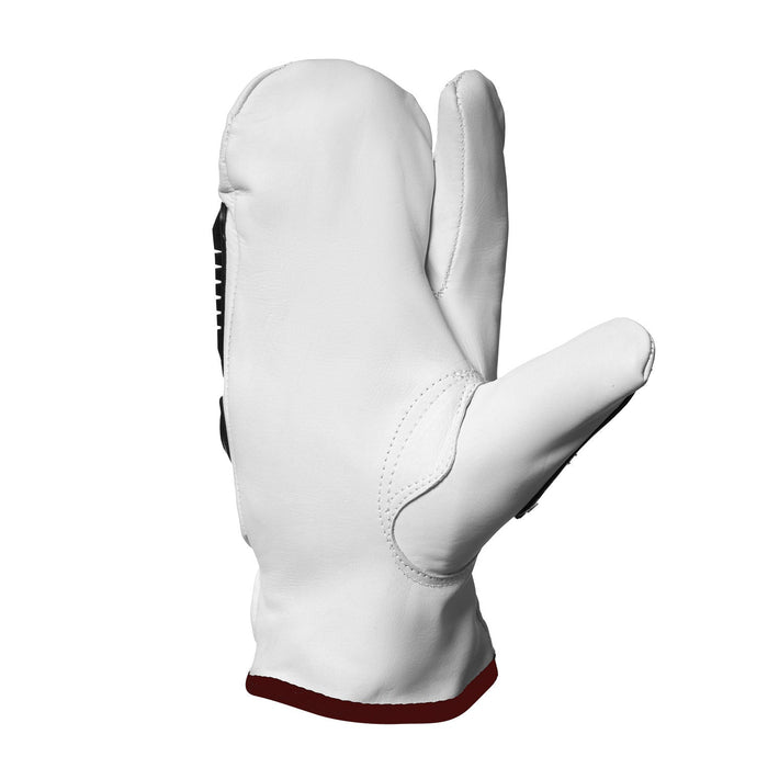 Forcefield Leather Impact Winter One Finger Mitts with Cut and TPR Protection