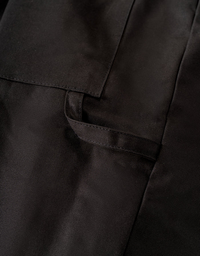 Forcefield Winter Lined Black Cotton Canvas Coverall