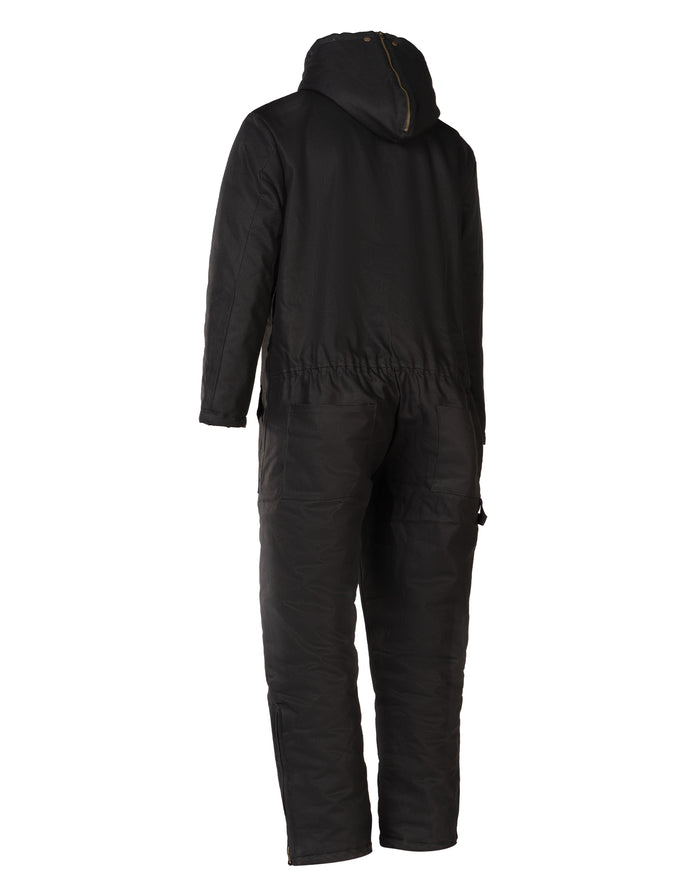 Forcefield Winter Lined Black Cotton Canvas Coverall
