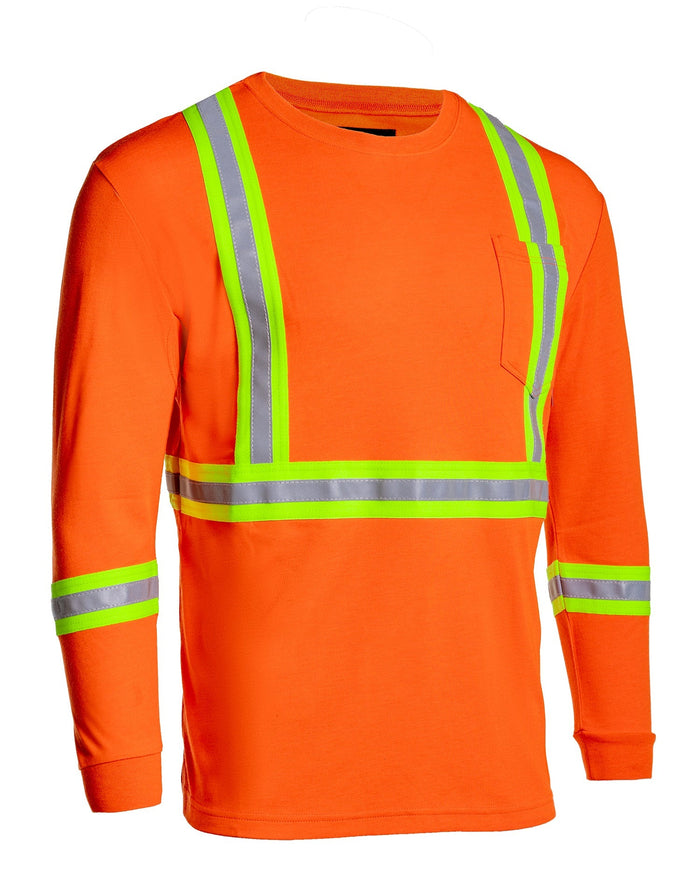 Forcefield Women's Inherent Flame-Resistant 6.4oz Long Sleeve Safety T-shirt
