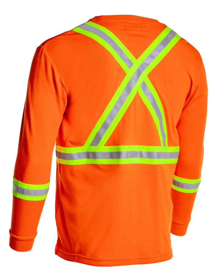 Forcefield Women's Inherent Flame-Resistant 6.4oz Long Sleeve Safety T-shirt