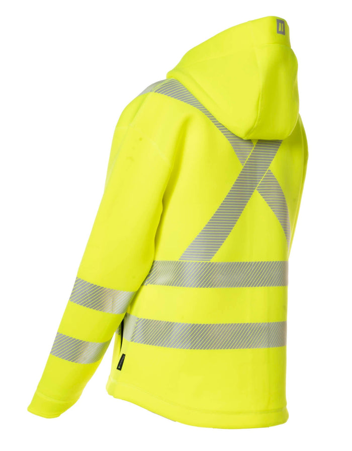 Forcefield Women's Lime Technical Safety Zip-Up Softshell Hoodie