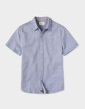 Freshwater Button Up Shirt - Blue Dobby