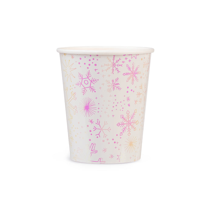 Frosted Snowflake Cups
