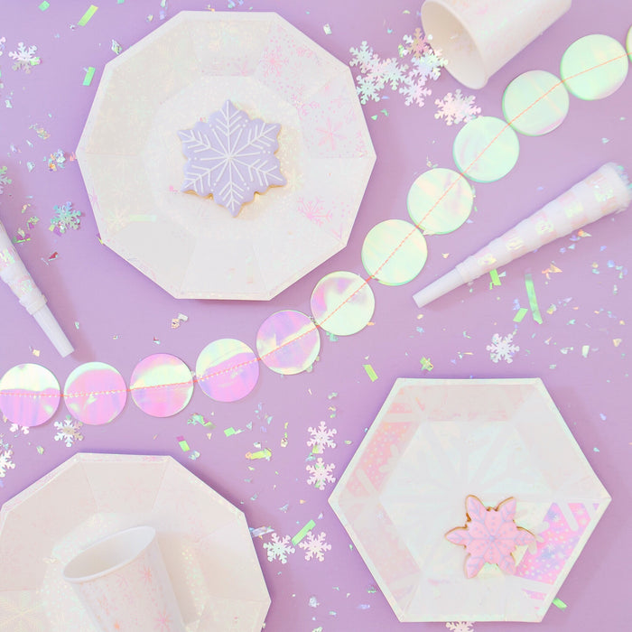 Frosted Snowflake Cups