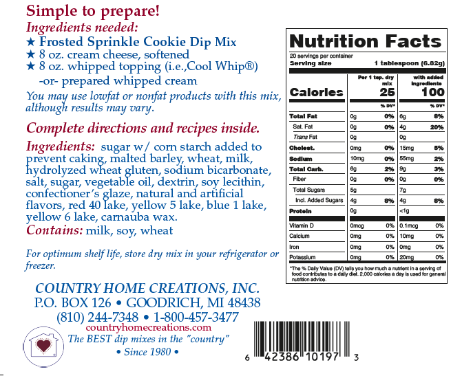 Frosted Sprinkle Cookie Dip Mix