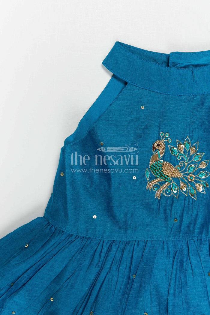 Girls Blue Frock for Birthdays and Festive Celebrations