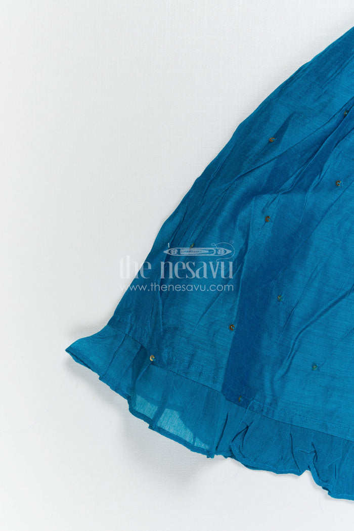 Girls Blue Frock for Birthdays and Festive Celebrations