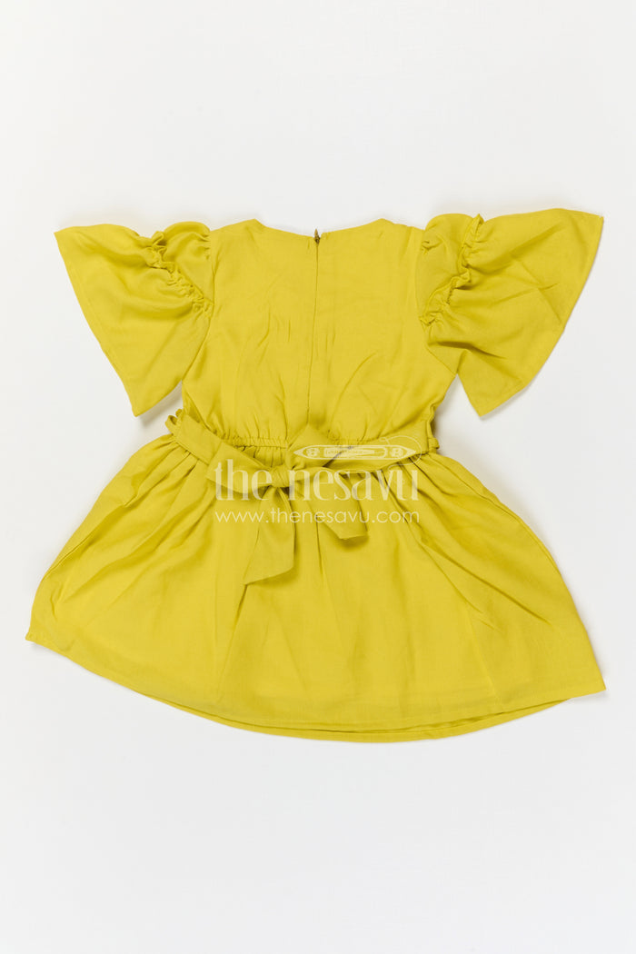 The Nesavu Girls Cotton Frock Girls Cotton Frock for Birthday Outings and Festive Summer Days Nesavu Nesavu Girls Cotton Embroidered Frock For Birthday Celebrations And Festive Summer Outings