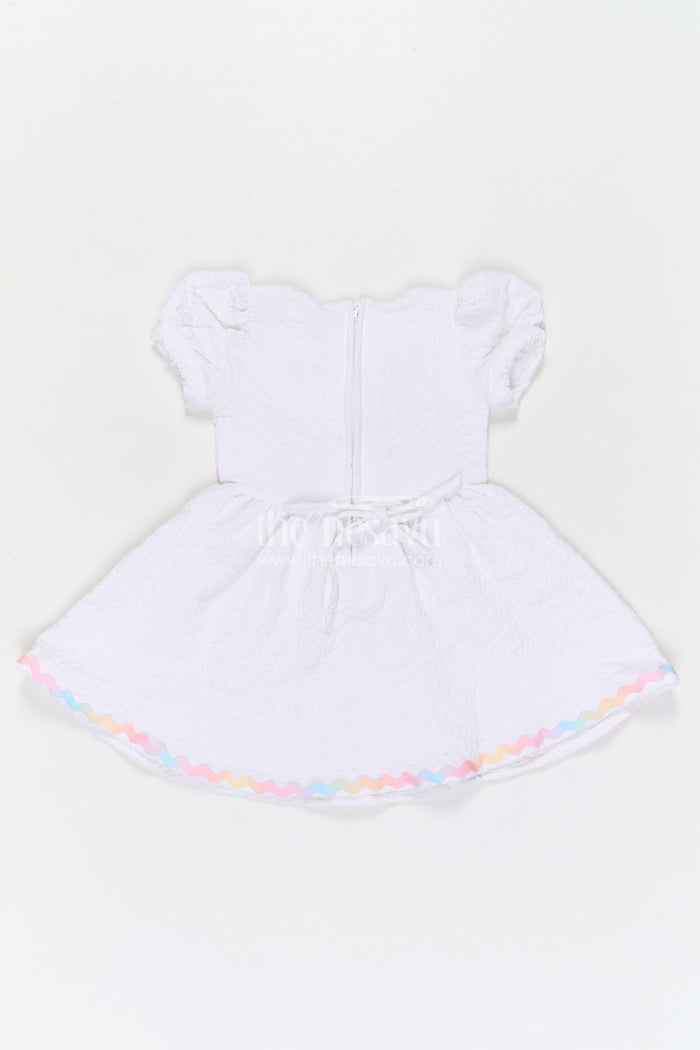 The Nesavu Girls Cotton Frock Girls Cotton Frock for Casual Outings and Summer Wear Nesavu Nesavu girls popcorn cotton frock for casual outings and summer wear