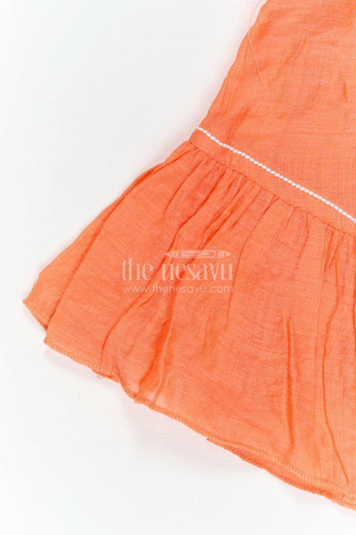 The Nesavu Girls Cotton Frock Girls Cotton Frock for Daily Wear and Travel Dates Nesavu Nesavu Girls Cotton Frock For Daily Wear Sleeveless Blend Cotton Casual Outfit For Kids