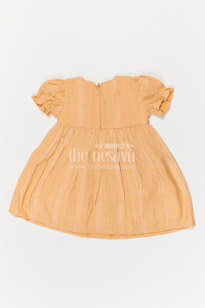The Nesavu Girls Cotton Frock Girls Cotton Frock for Playful Outings and Casual Everyday Wear Nesavu Nesavu Girls Cotton Embroidered Frock For Playful Outings And Everyday Comfort