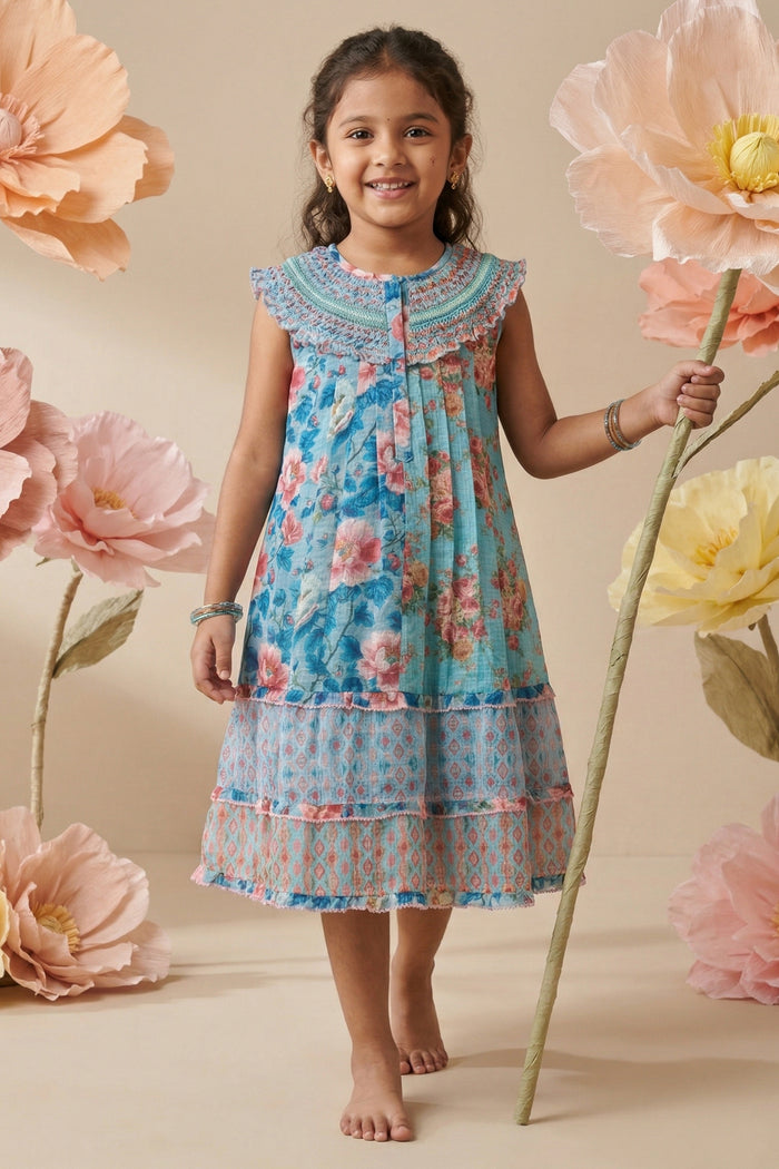 Girls Cotton Frock for Summer Outings and Casual Wear