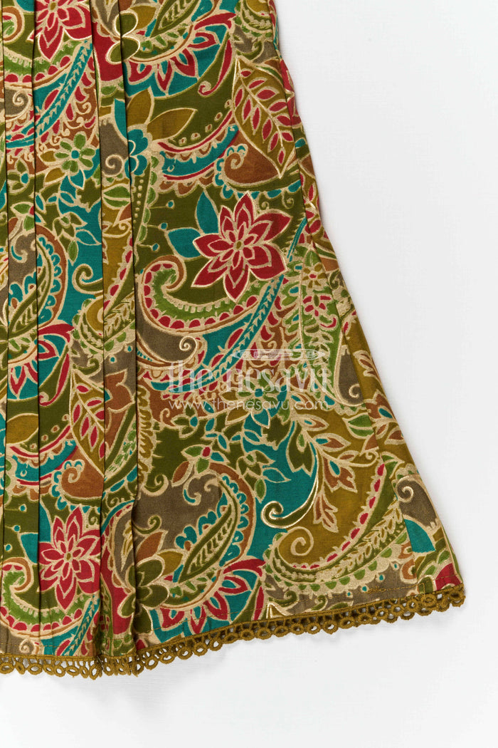 The Nesavu Girls Cotton Frock Girls Cotton Frock with Digital Print for Casual and Summer Wear Nesavu Nesavu girls cotton frock with digital print for summer casual wear