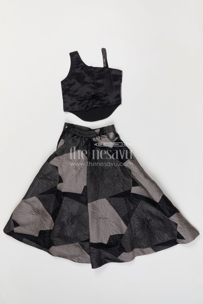 The Nesavu Girls Lehenga Choli Girls Designer Lehenga Choli for Weddings and Evening Celebrations Nesavu Nesavu girls crushed georgette designer lehenga choli for weddings and evening celebrations