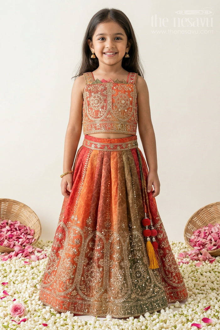 Girls Designer Lehenga for Weddings and Diwali Celebrations