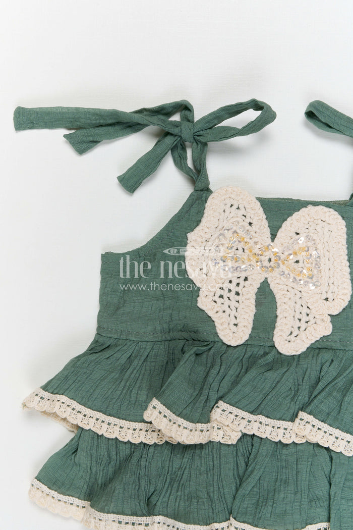 The Nesavu Girls Dothi Sets Girls Dhoti Set for Festive Occasions and Traditional Wear Nesavu Nesavu girls dhoti set for festive occasions with cotton blend fabric comfortable traditional kids outfit
