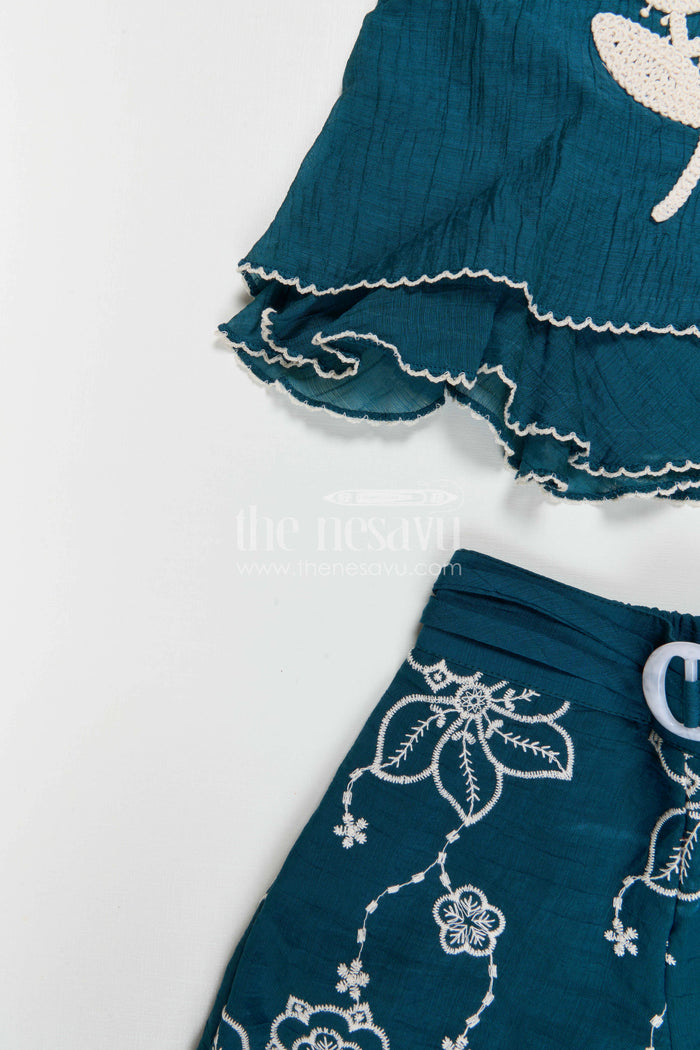 Girls Ethnic Sharara Outfit for Celebrations and Family Functions