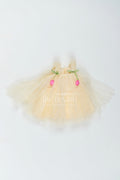 The Nesavu Girls Fancy Party Frock Girls Garden Party Frock for Birthdays and Outdoor Celebrations Nesavu 16 (1Y) / Cream / Plain Net PF331B-16 Nesavu Girls Garden Party Net Frock For Birthdays Outdoor Celebrations Milestone Events And Family Portraits