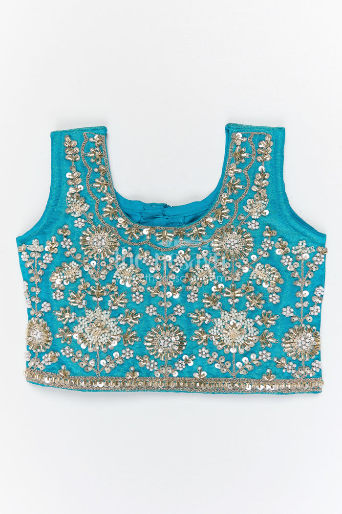 The Nesavu Girls Lehenga Choli Girls Lehenga Choli for Weddings and Festive Family Functions Nesavu Nesavu girls lehenga choli for weddings festive celebrations viscose silk outfit with designer embroidery