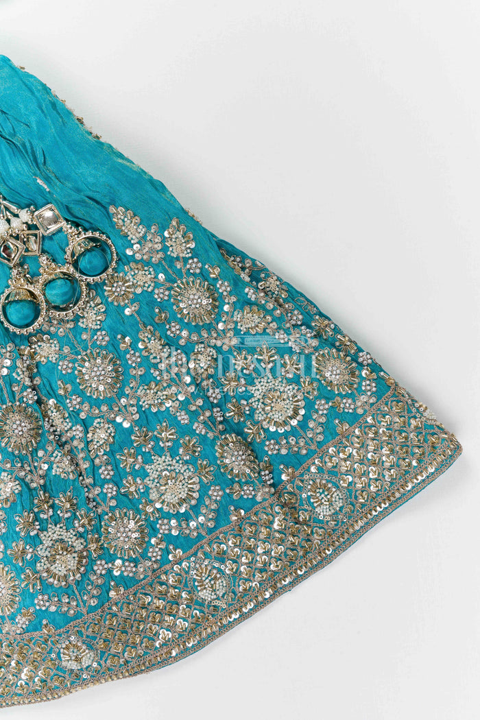 The Nesavu Girls Lehenga Choli Girls Lehenga Choli for Weddings and Festive Family Functions Nesavu Nesavu girls lehenga choli for weddings festive celebrations viscose silk outfit with designer embroidery