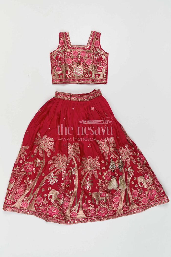 Girls Lehenga Choli for Weddings and Sangeeth Events