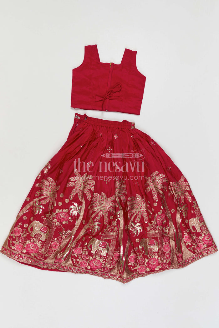 Girls Lehenga Choli for Weddings and Sangeeth Events