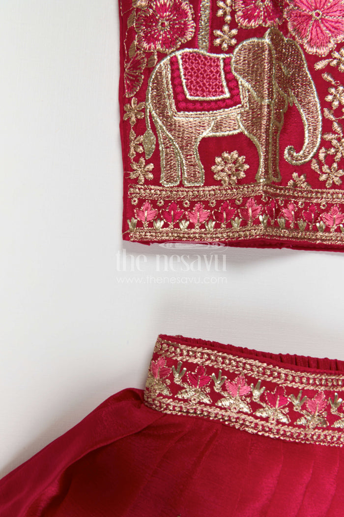Girls Lehenga Choli for Weddings and Sangeeth Events