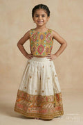 The Nesavu Girls Lehenga Choli Girls Lehenga Choli for Weddings and Traditional Family Functions Nesavu Nesavu girls lehenga choli for weddings and traditional celebrations with embroidered blouse