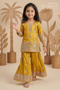 Girls Organza Sharara Set for Weddings and Festive Occasions