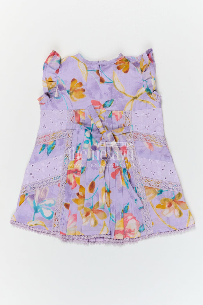 The Nesavu Girls Cotton Frock Girls Printed Cotton Frock for Playdates and Everyday Summer Comfort Nesavu Nesavu Girls Cotton Digital Print Frock For Playdates Casual Outings And Everyday Kids Wear